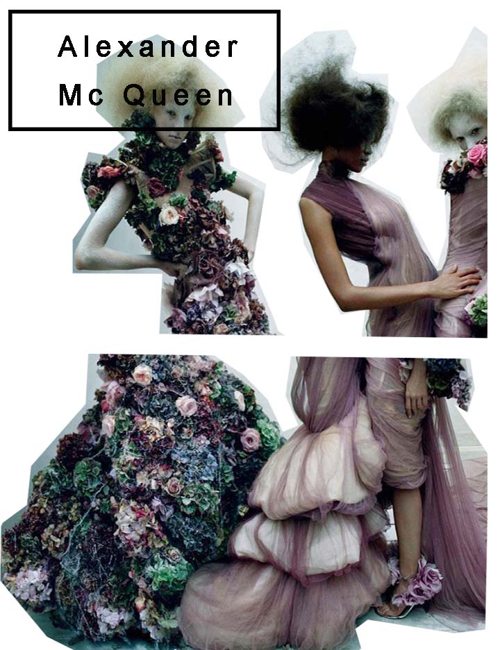 alexander mcqueen, collage, mode collage, figurines, illustration, illustrationen,mcqueen,savage beauty,london, fashion design,fashion designer, victoria and albert, enfant terrible
