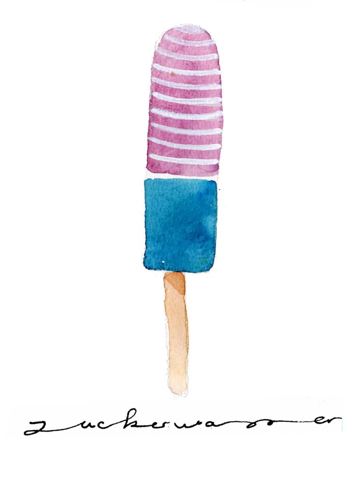 Illustration, Illustrationen, Eis, Illustration Eis, Aquarell,