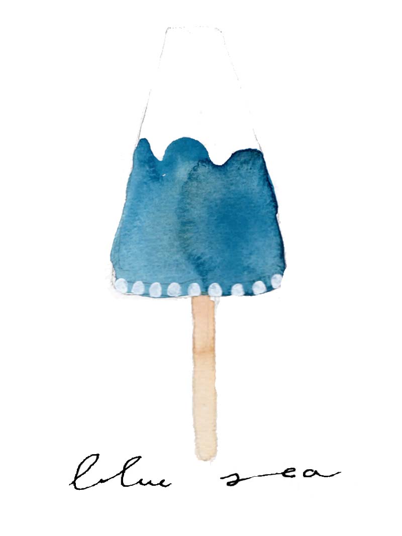 Illustration, Illustrationen, Illustration Eis, Eis, Aquarell,