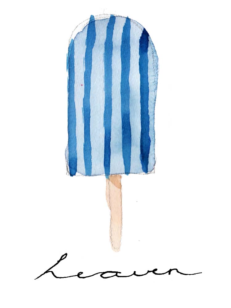 Illustration, Illustrationen, Eis, Illustration Eis, Aquarell,