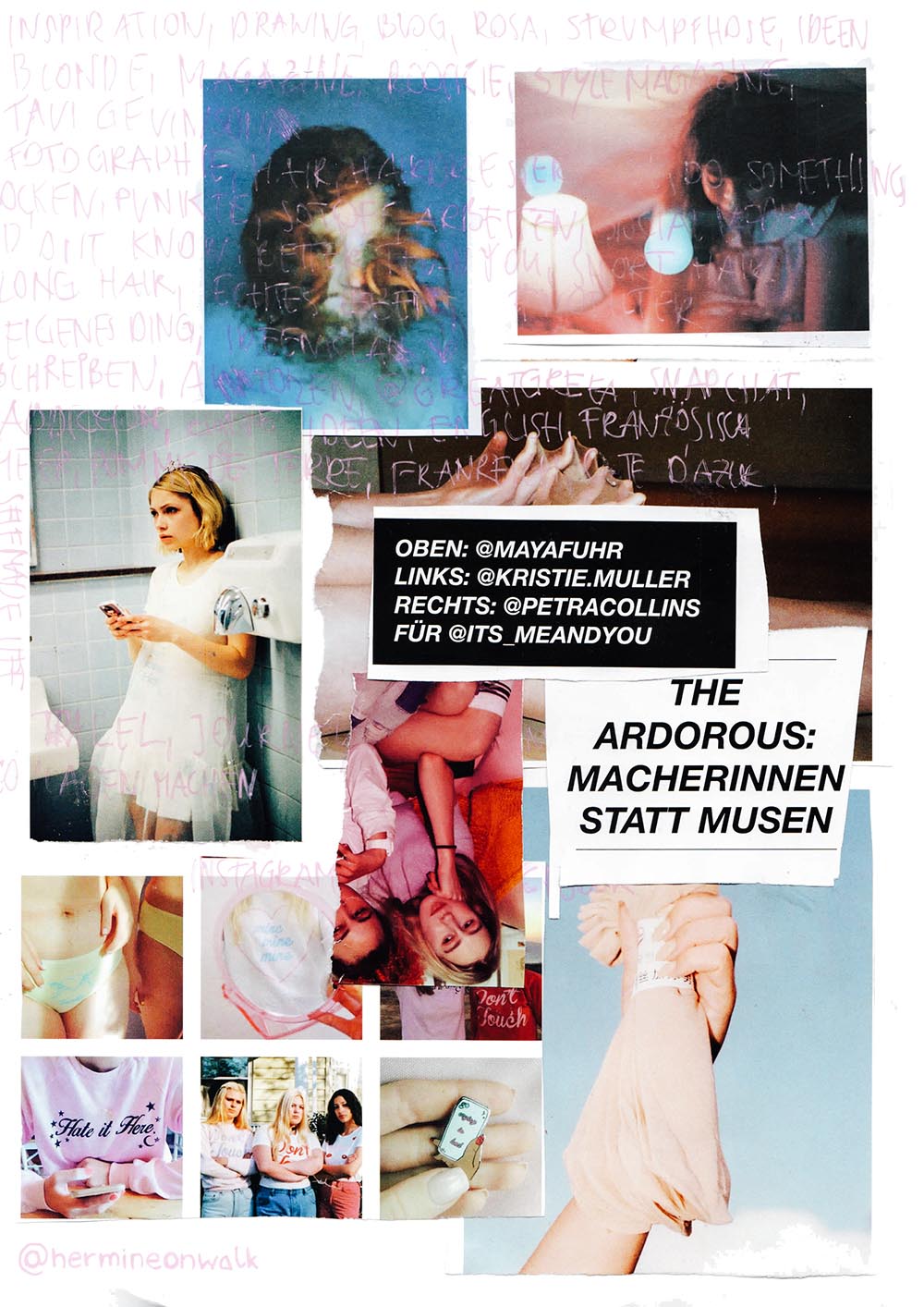 In diesem Post gebe ich dir Tipps und Anregungen, wie du wieder ganz leicht IDEEN für MODE COLLAGEN bekommst. Sie ihn dir an und werde kreativ! | Hermine on walk | Mode Collage | Fashion Collage | Scrapbook | Graphic Design | Fashion Scrapbook