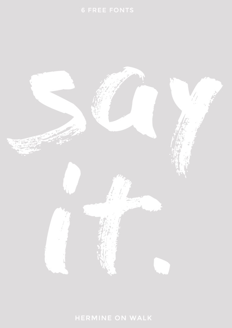 Ich zeige euch 7 kostenlose handgeschriebene Schriftarten, die mir sehr gut gefallen. Einfach downloaden und gleich mit dem nächsten Grafik Design starten| Hermine on walk | Free handlettering Fonts | Graphic Design | Quotes