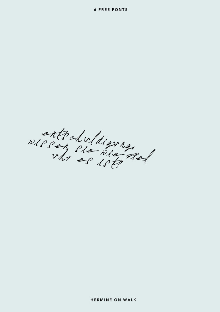 Ich zeige euch 7 kostenlose handgeschriebene Schriftarten, die mir sehr gut gefallen. Einfach downloaden und gleich mit dem nächsten Grafik Design starten| Hermine on walk | Free handlettering Fonts | Graphic Design | Quotes
