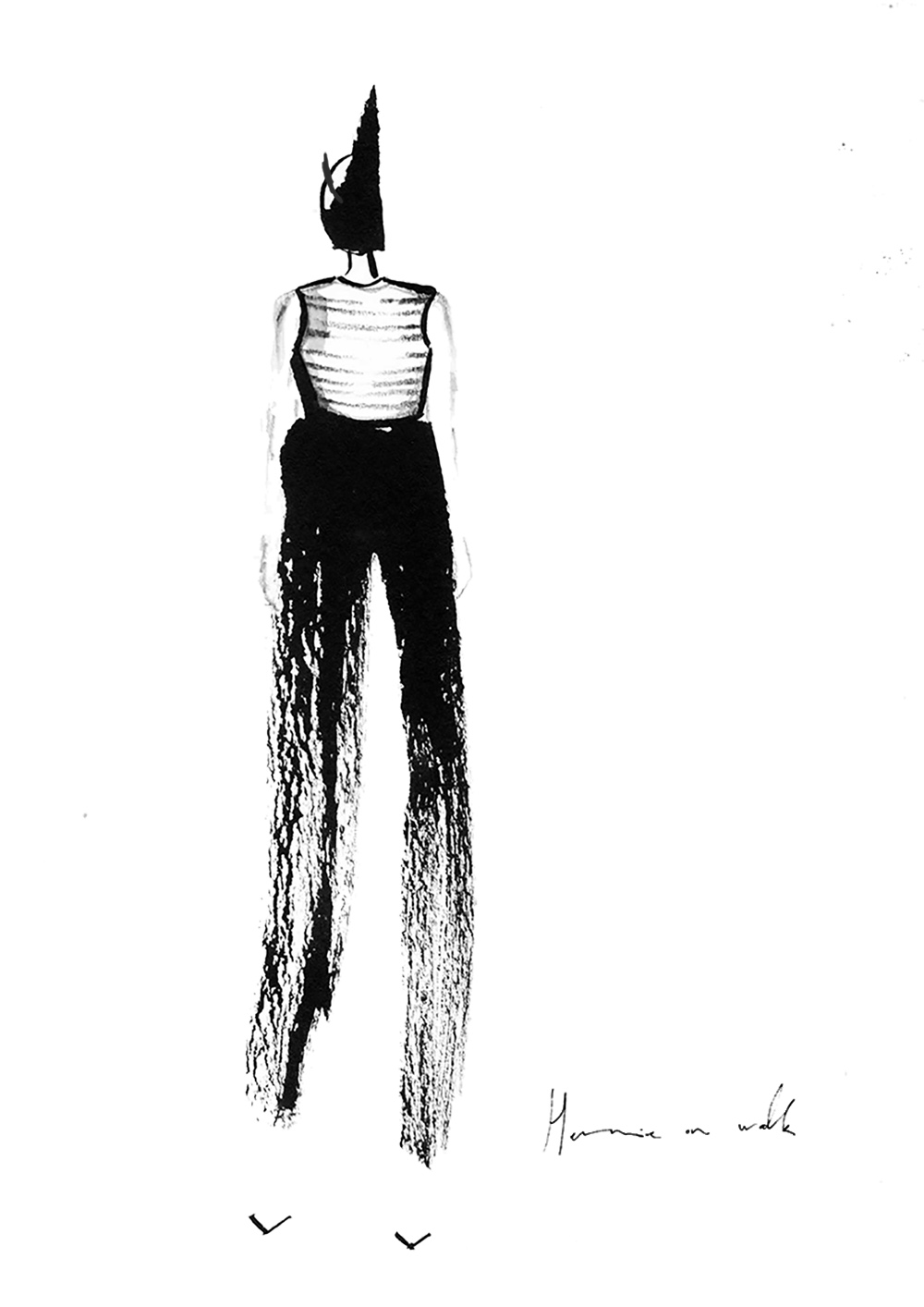 Ich zeige euch, welche 3 Schritte ich verwende, um meine Mode Illustrationen mit Tusche herzustellen - und wie euch das auch gelingt! Schaut vorbei. Fashion Illustrations | Fashion Sketch | Sketchbook | Fashion Drawing | Hermine on walk