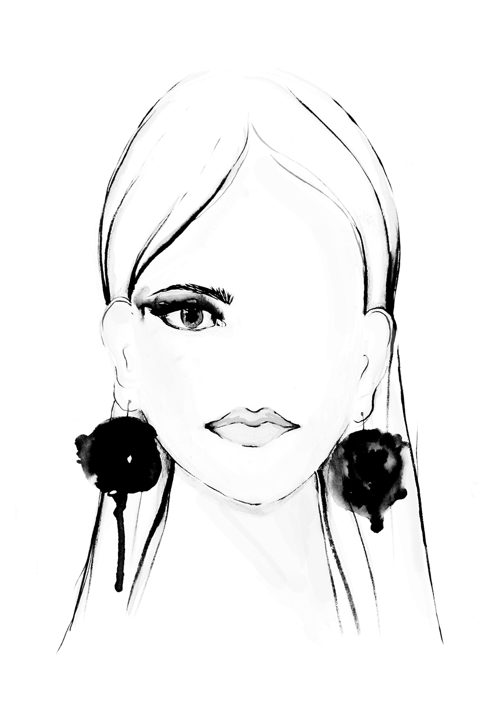 Silhouetten entwickeln – wie geht das? Ich erkläre euch anhand meiner Bewerbungsmappe für Mode Design wie ich vorgegangen bin, um neue, interessante Modeentwürfe zu kreieren. Hermine on walk | Mode Design | Silhouetten entwicklen | Sketchbook | Fashion Illustration | print | structure