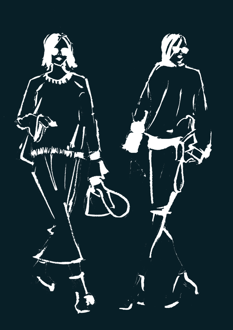 Erfahrt warum das Zeichnen von Mode Skizzen entspannend ist, den Kopf frei macht, zur Ruhe bringt und sogar meditativ wirkt. | Hermine on walk | Fashion Sketch | Fashion Sketchbook | Fashion Illustration | Mode Skizze