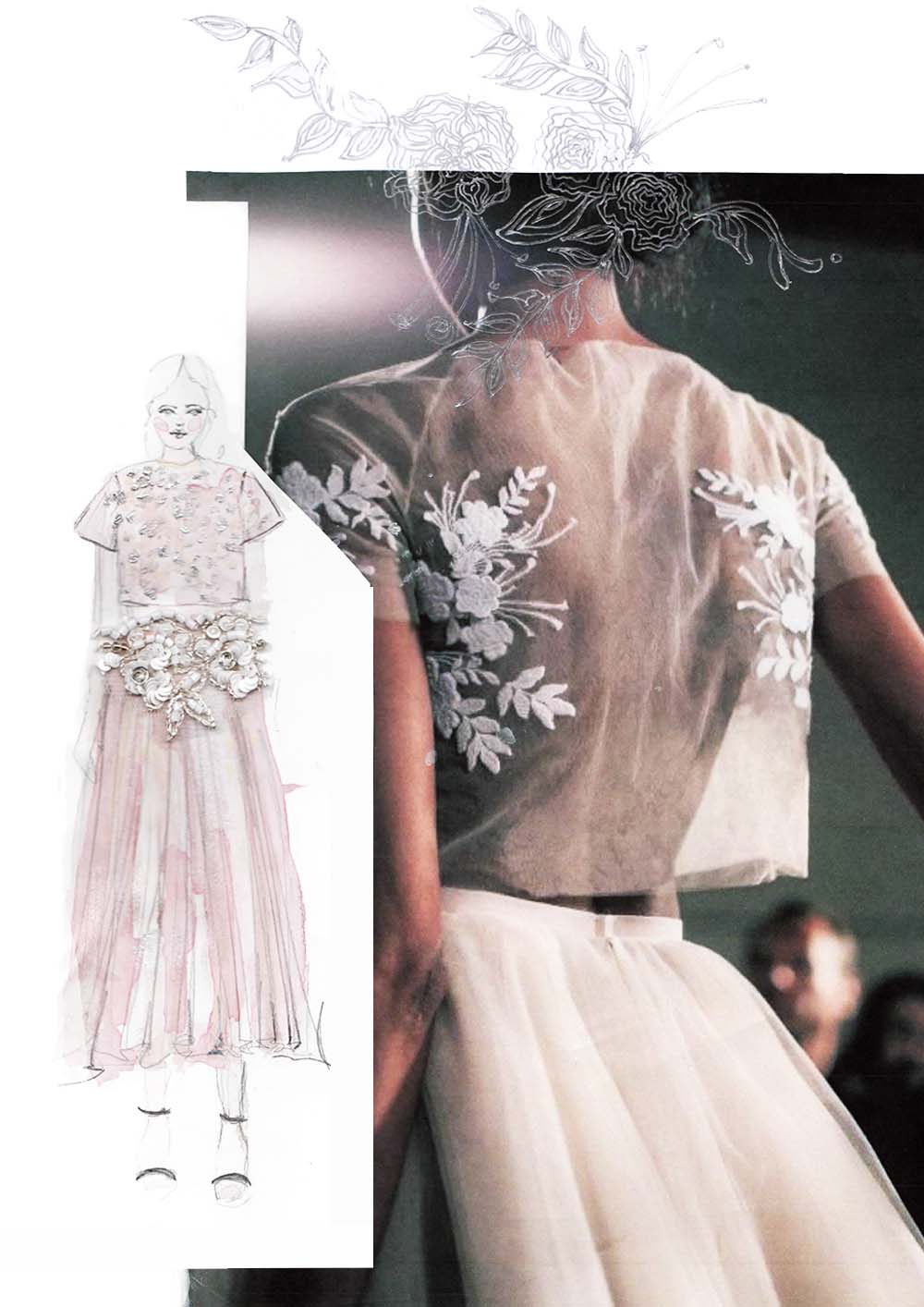 So sieht mein Skizzenbuch zum Thema Haute Couture aus ! Erfahrt, weshalb ich hin und weg bin und wie die Mode Collagen für mein neues Nähprojekt aussehen! Hermine on walk | Sketchbook | Fashionsketch | Graphic Design | Portfolio | Fashion Design 