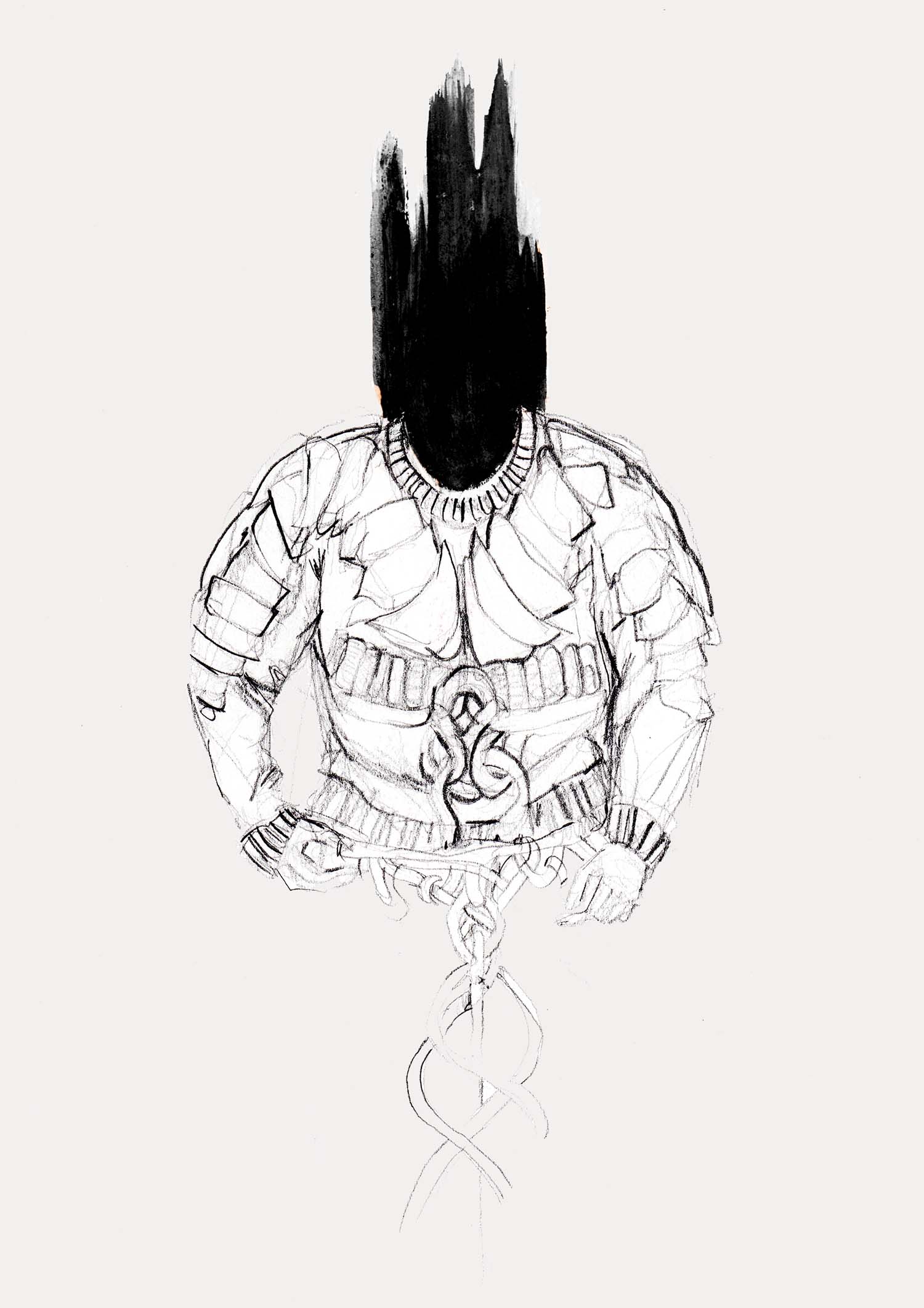 Weshalb unsere eigene Intuition so wichtig ist und wie wir lernen auf sie zu hören + Hilfreiche Übungen zum Intuitiven Zeichnen vom Mode Illustrationen. Hermine on walk | Illustrationen | Fashion Sketch | Modeskizze | Intuitiv Zeichnen