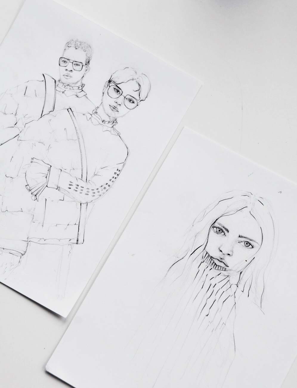 Warum es so wichtig ist eine Leidenschaft zu haben, wie man diese wiederfindet und was meine Bleistiftzeichnungen damit zu tun haben. | Hermine on walk | Sketchbook | Fashion Drawing | Portfolio | Fashion Collagen 